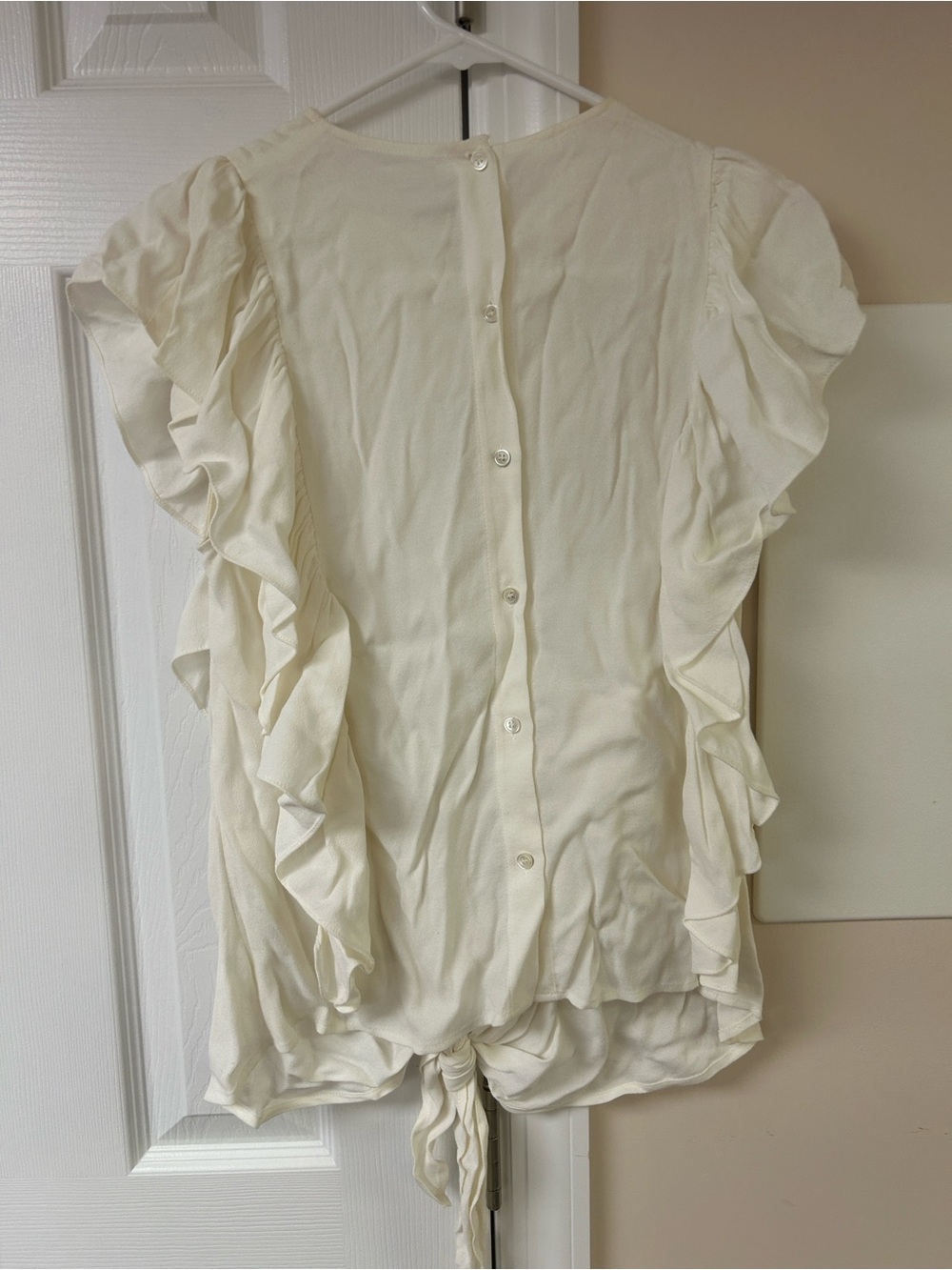 Frame Ruffle Crepe Blouse - Picture 5 of 6